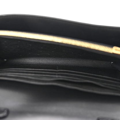 Hermes Ostrich Constance Long Wallet To Go Black 6 of 12