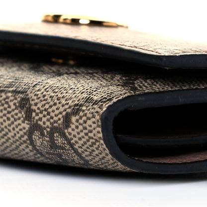 Gucci Dollar Calfskin GG Supreme Monogram GG Marmont 6 Key Holder Case Porcelain Rose Beige Ebony 8 of 9