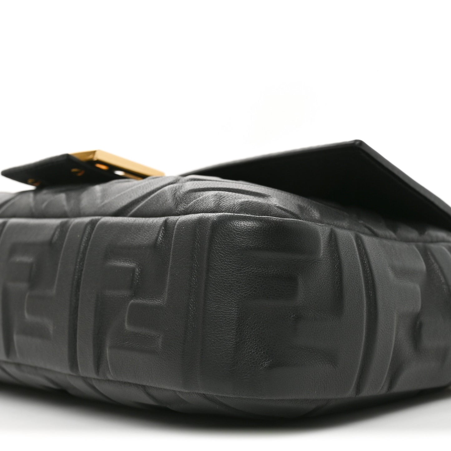 Nappa FF 1974 Embossed Baguette Black