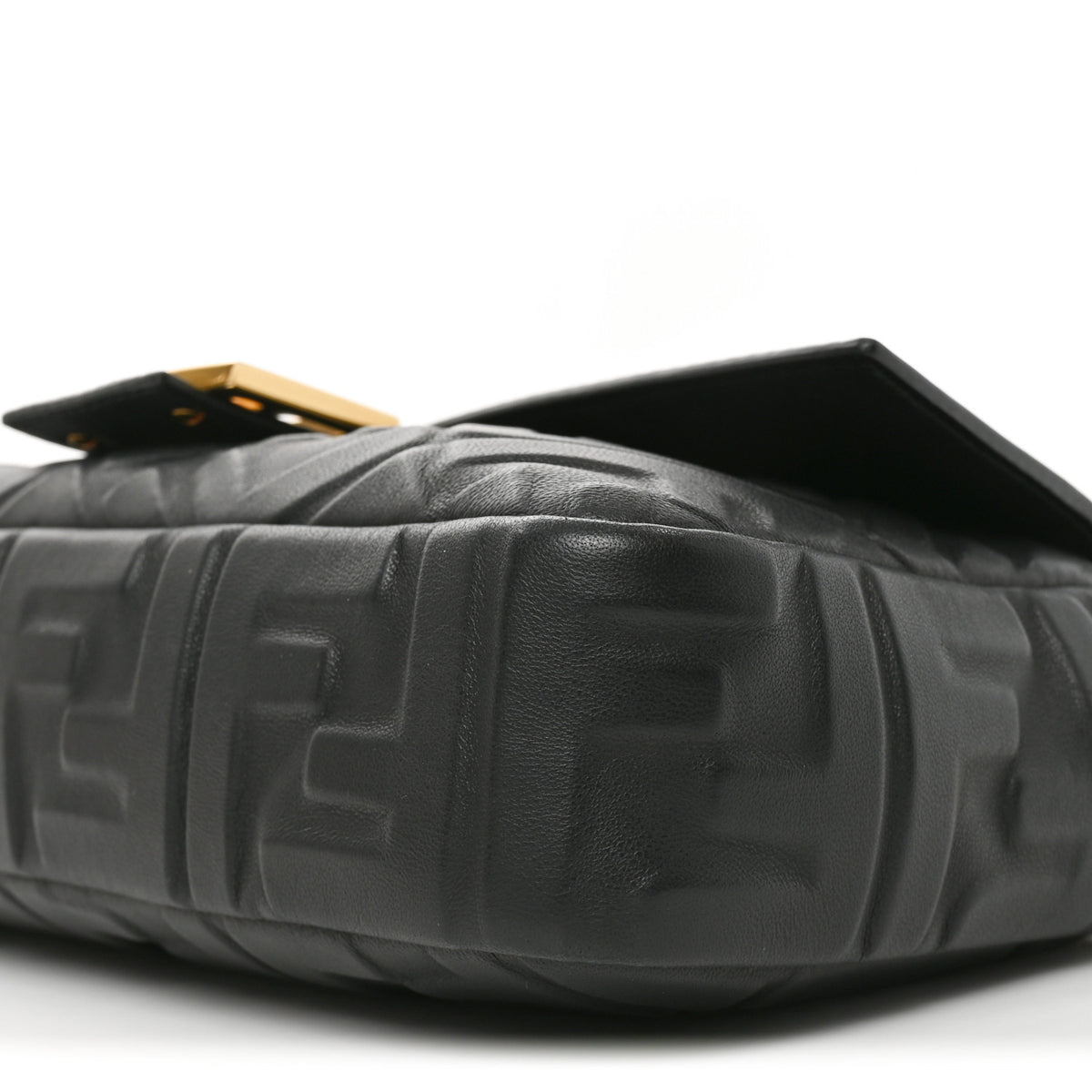 Fendi Nappa FF 1974 Embossed Baguette Black 10 of 10