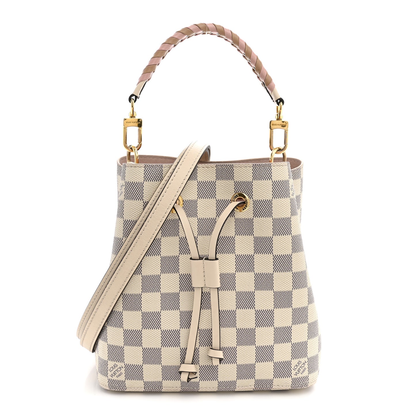 Damier Azur Braided Neonoe BB Pink