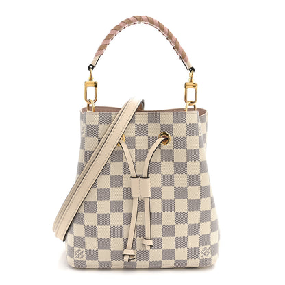 Louis Vuitton Damier Azur Braided Neonoe BB Pink 1 of 11