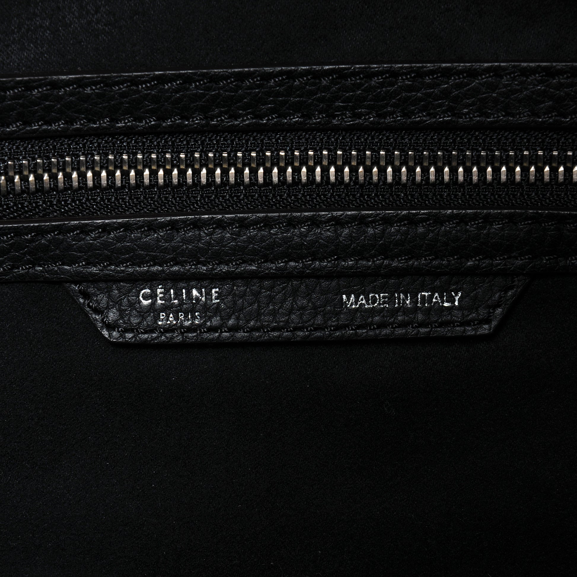 Celine Drummed Mini Luggage Black 5 of 8
