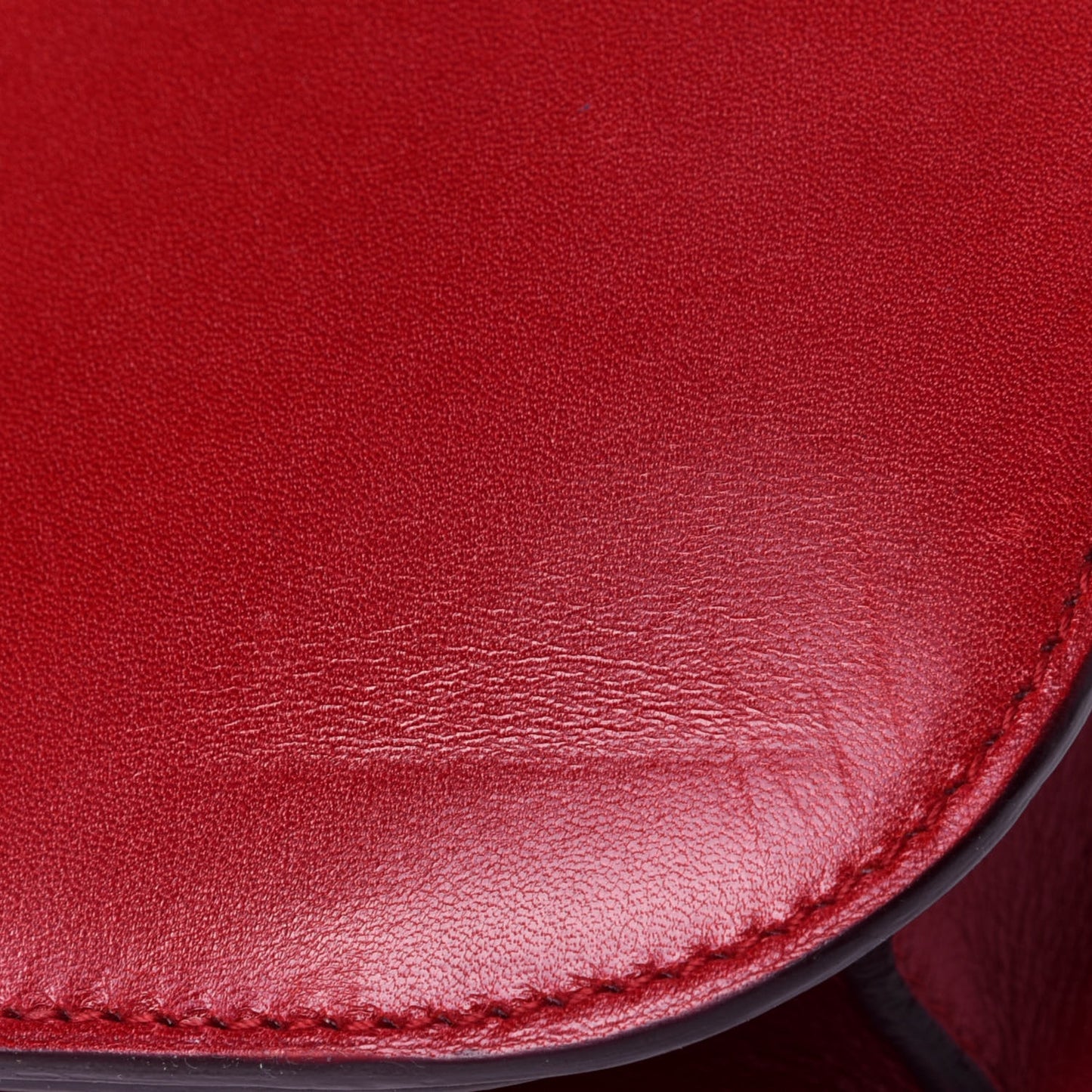 Box Calfskin Medium Classic Box Flap Bag Red