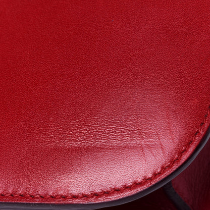 Celine Box Calfskin Medium Classic Box Flap Bag Red 10 of 11