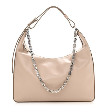 Givenchy Smooth Calfskin Medium Moon Cut Out Shoulder Bag Dune 1 of 9