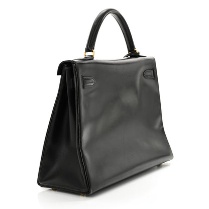 Hermes Box Kelly Retourne 32 Black 3 of 22