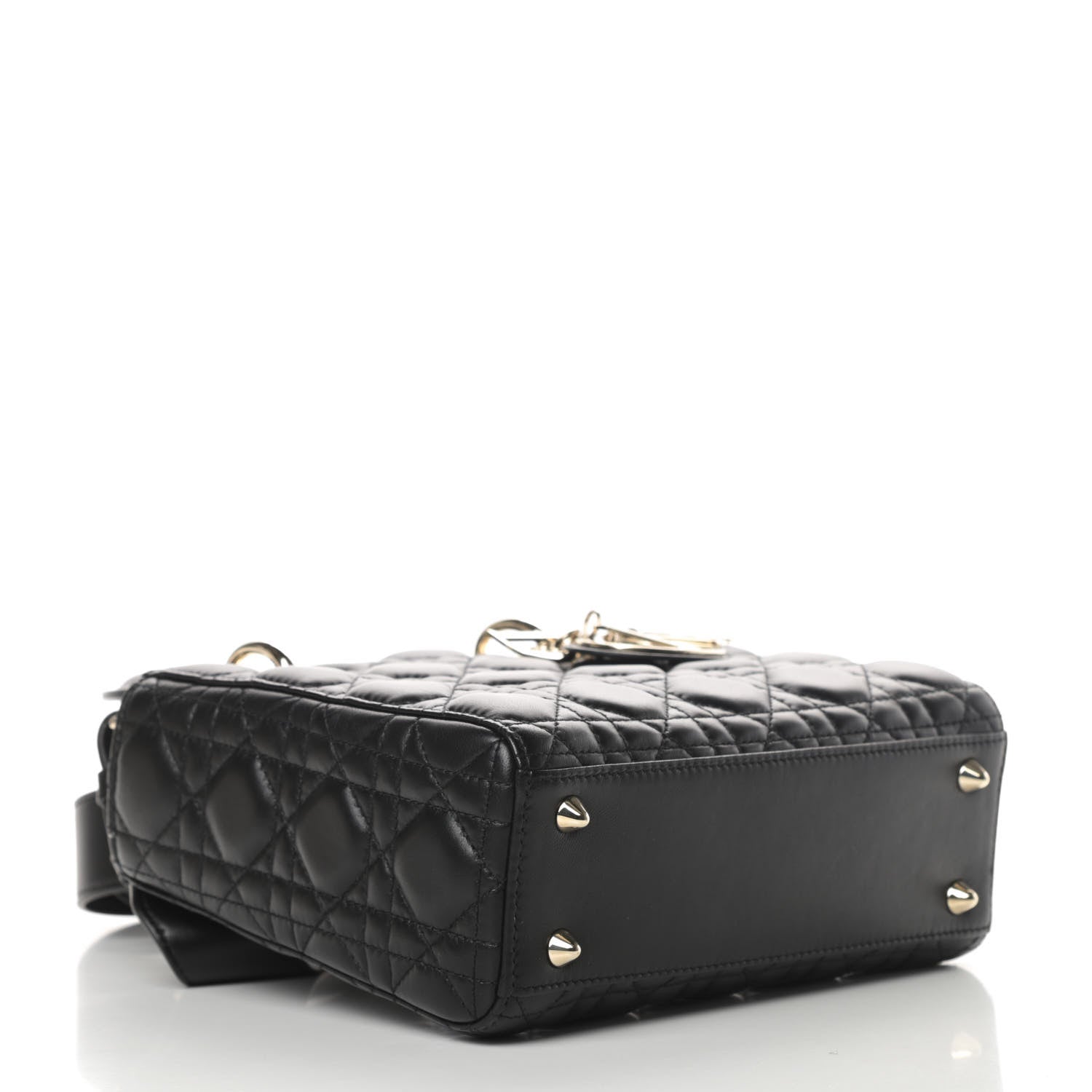 Christian Dior Lambskin Cannage Small My ABCDior Lady Dior Black 4 of 13