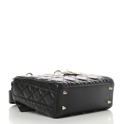 Christian Dior Lambskin Cannage Small My ABCDior Lady Dior Black 4 of 13