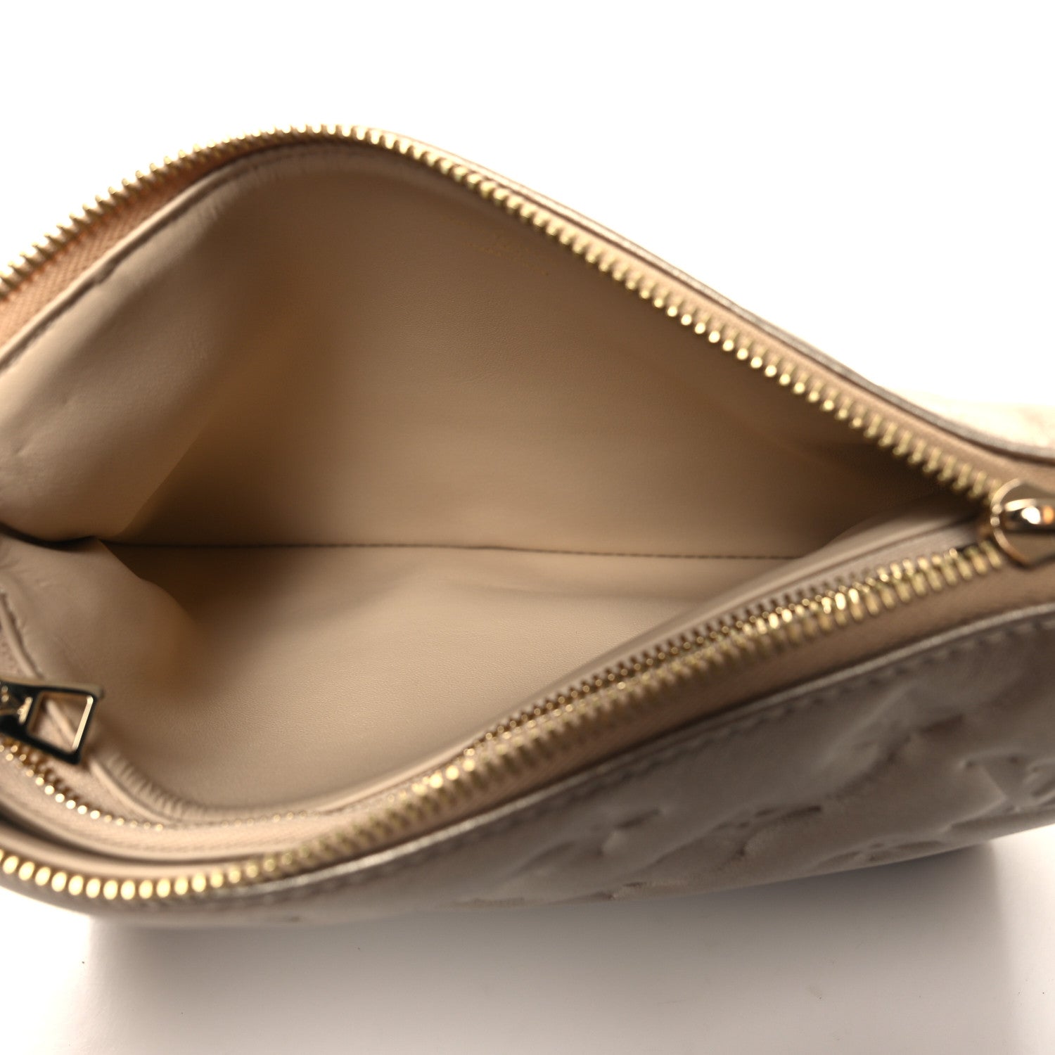 Louis Vuitton Metallic Lambskin Embossed Monogram Coussin BB Light Gold 5 of 10