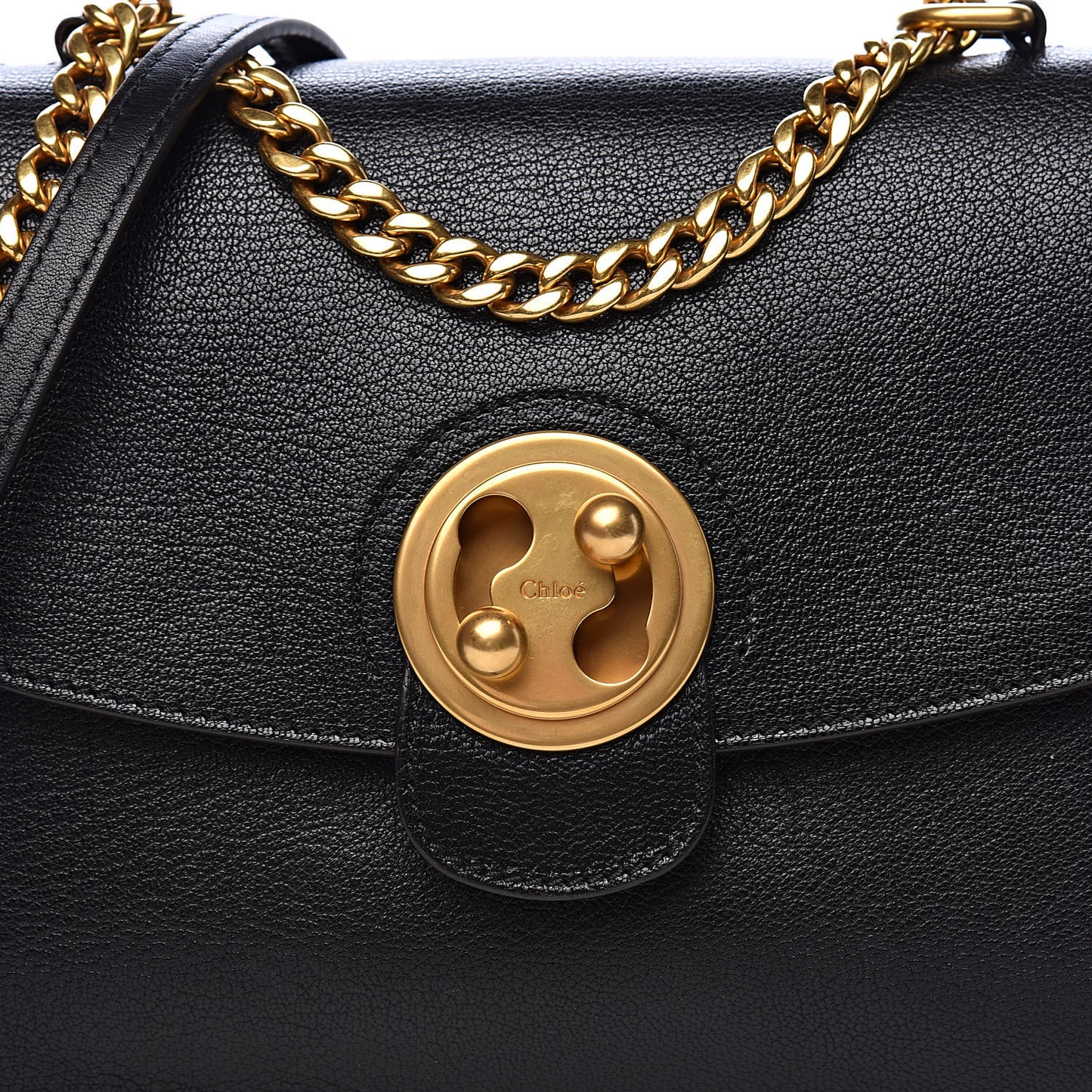 Goatskin Medium Mily Shoulder Bag Black