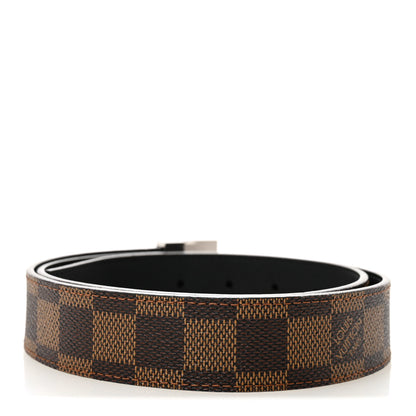 Louis Vuitton Damier Ebene LV Paris Buckle 85 34 Belt 2 of 5