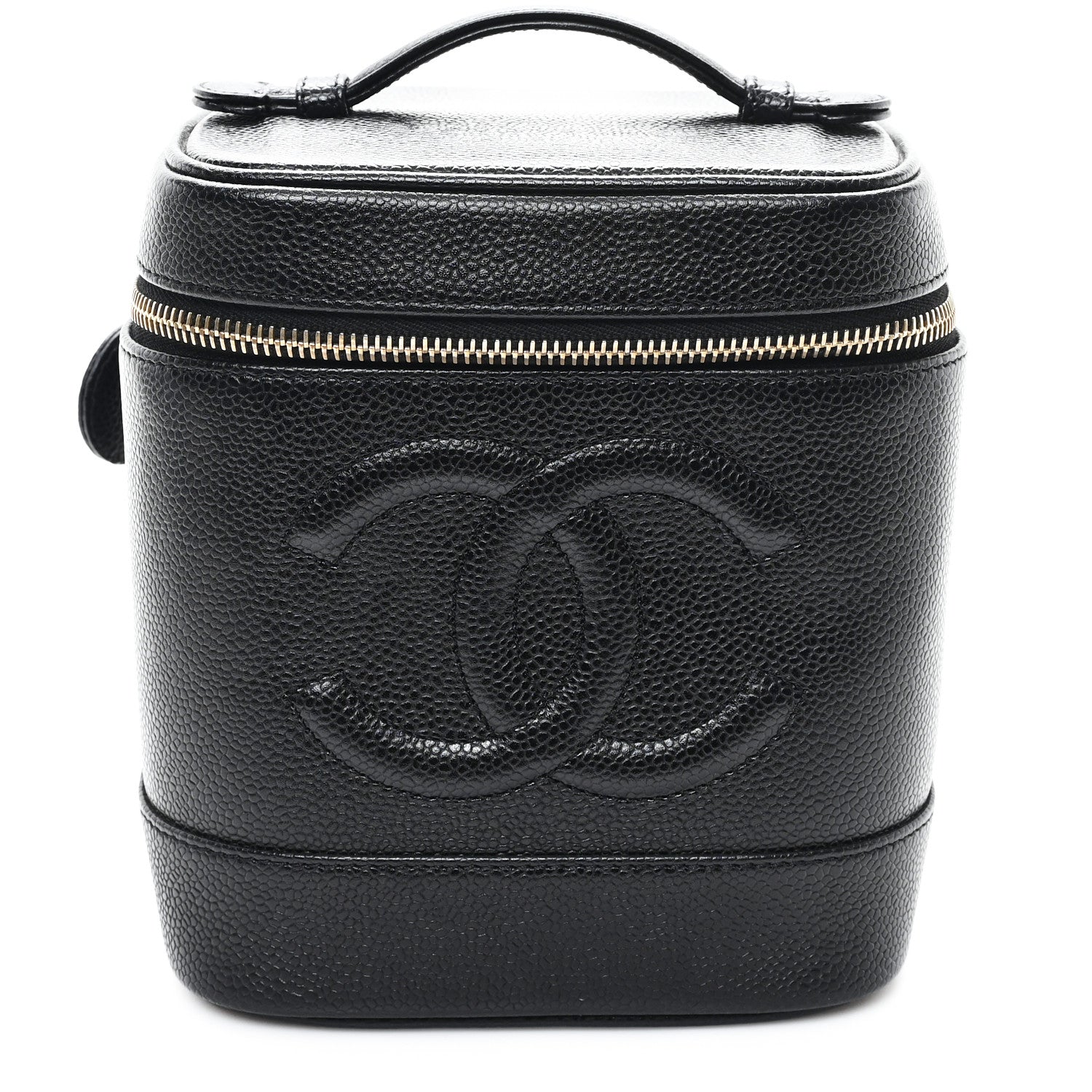Chanel Caviar Vanity Cosmetic Case Black 1 of 8