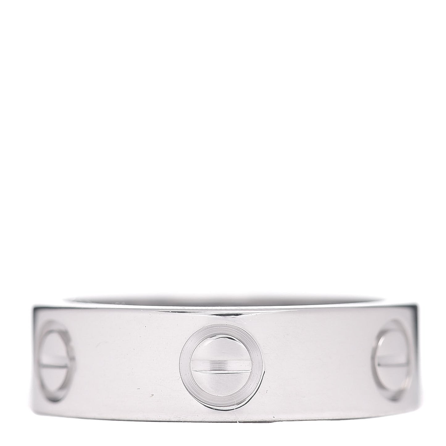 18K White Gold 5.5mm LOVE Ring 51 5.75