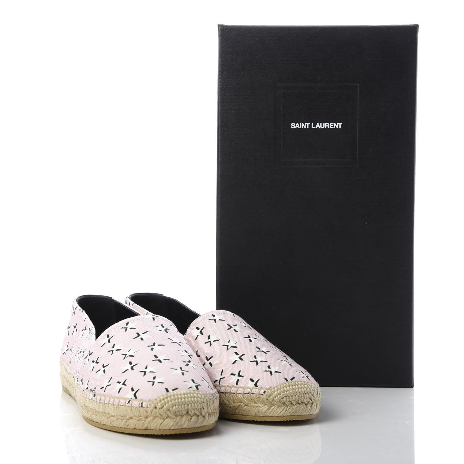 Saint Laurent Canvas Star Fun Espadrilles 39.5 Pink 10 of 10
