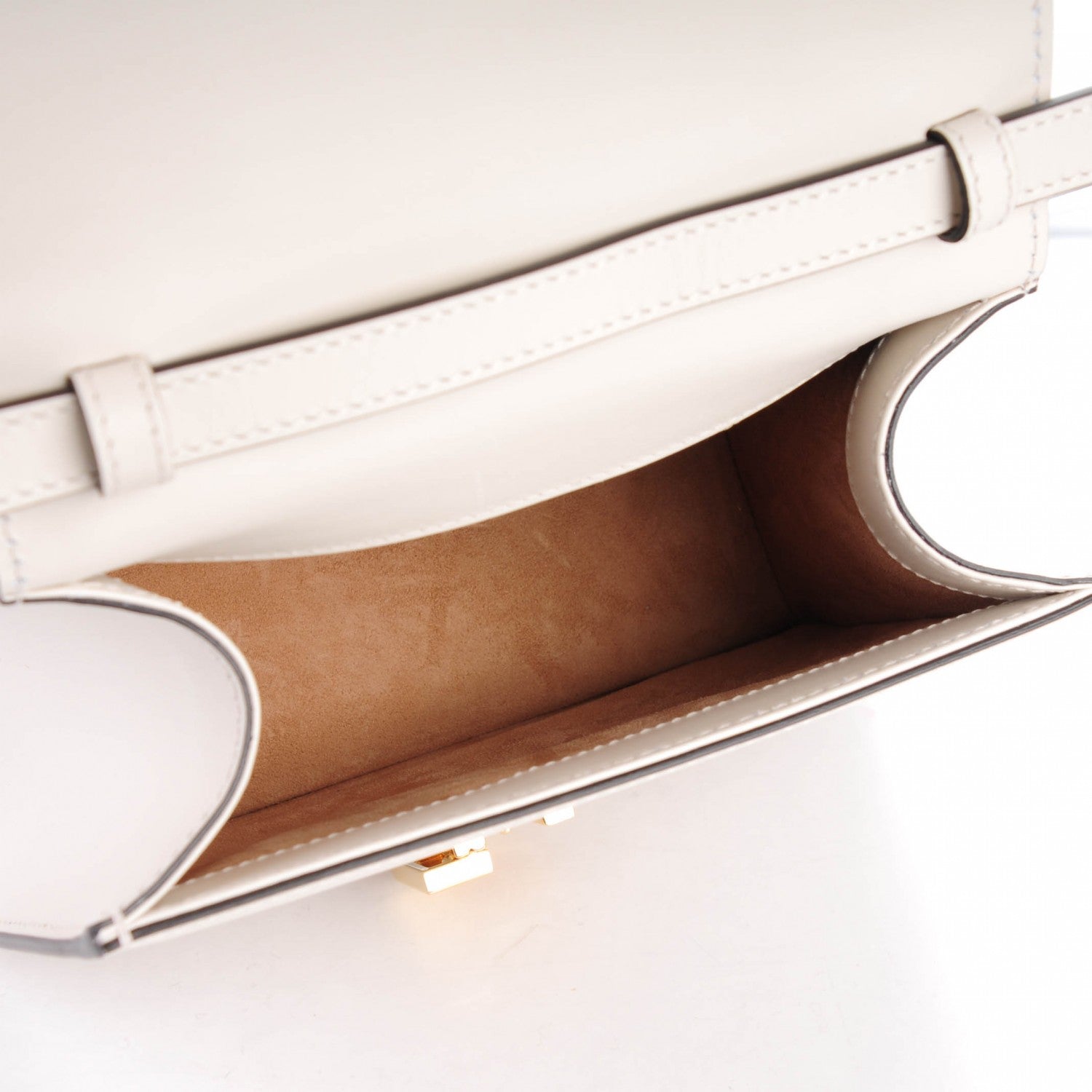 Gucci Calfskin Mini Sylvie Top Handle Bag White 5 of 7