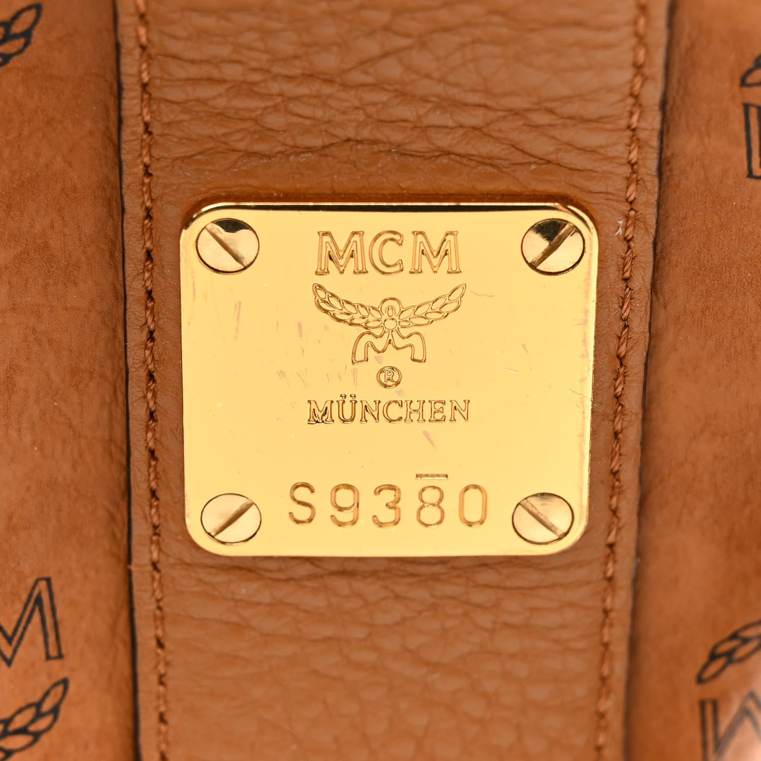 MCM Visetos Medium Liz Reversible Shopper Tote Cognac 9 of 17