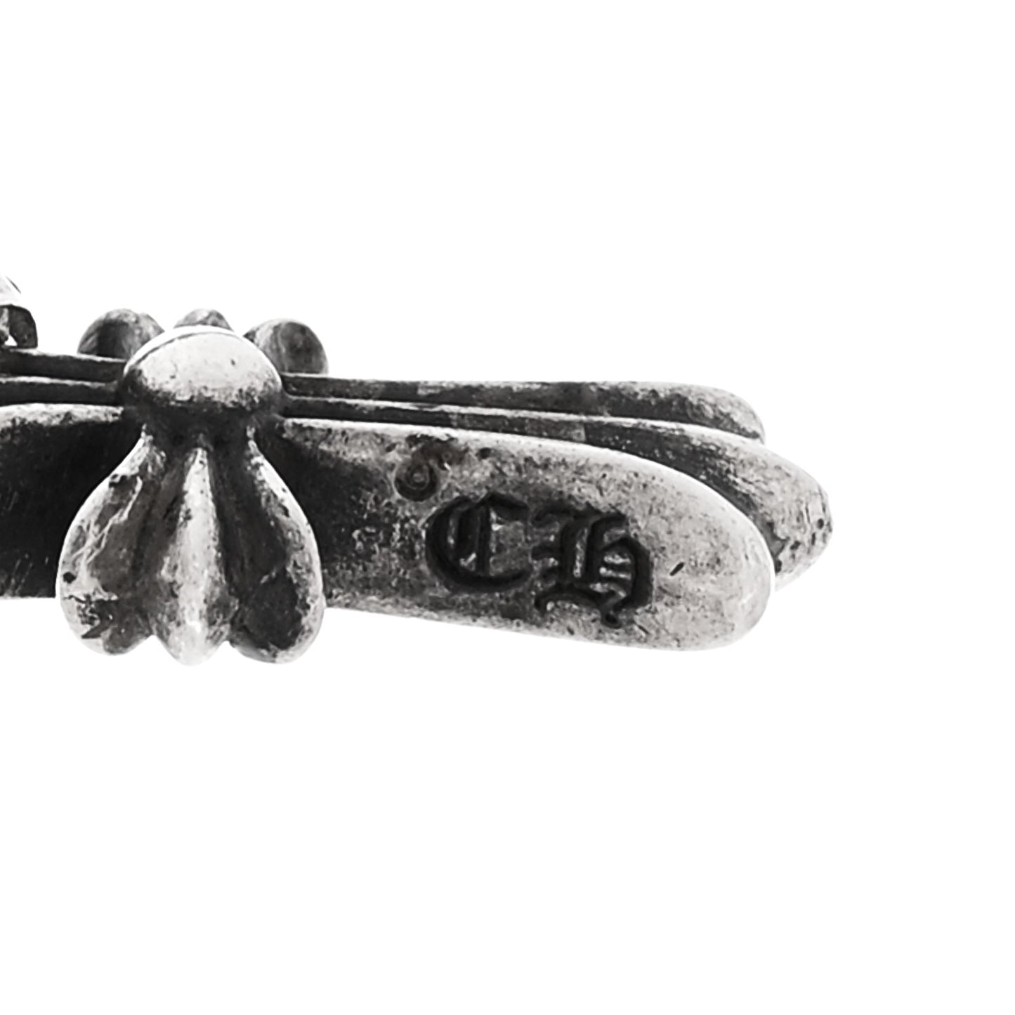 Sterling Silver Baby Fat Cross Single Earring