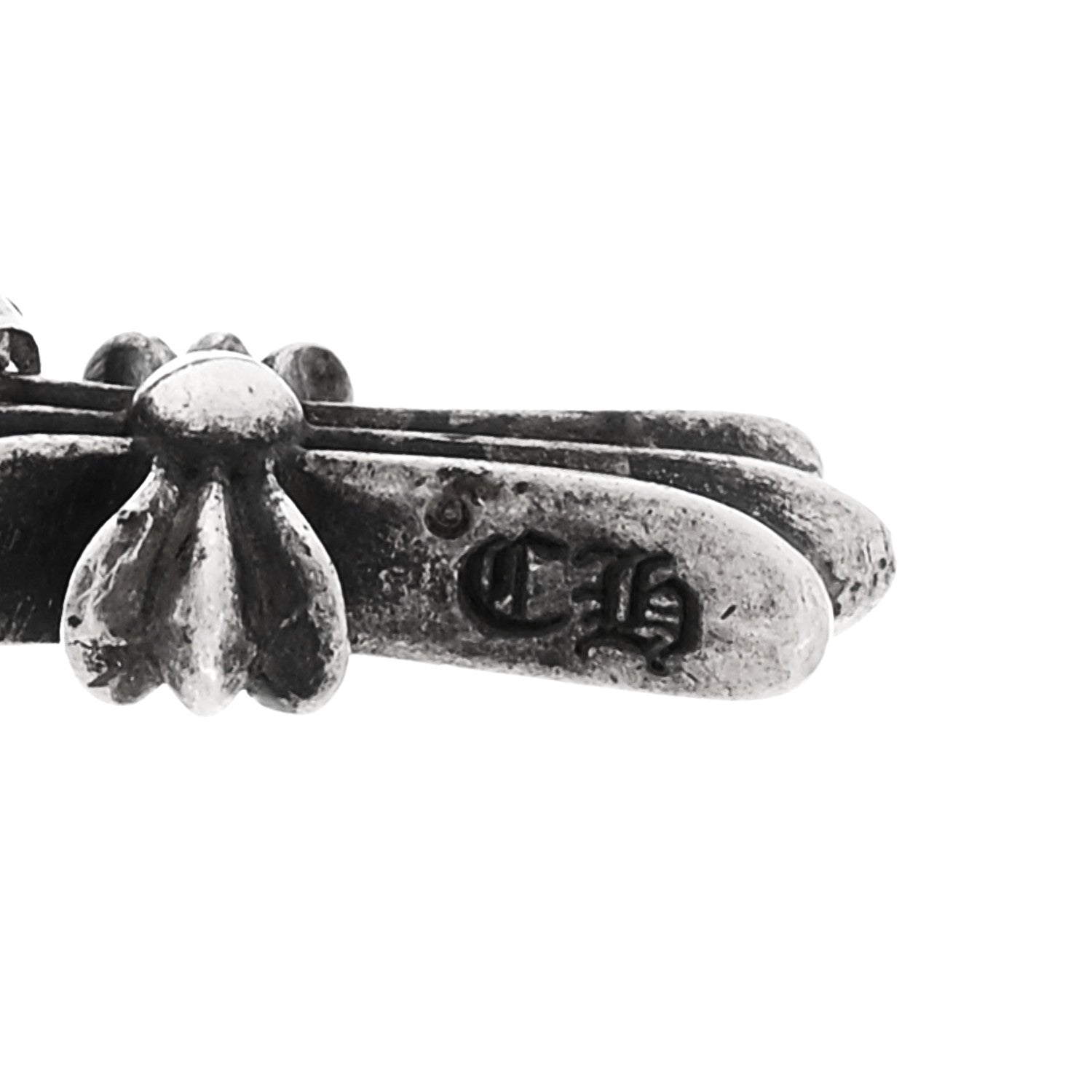 Chrome Hearts Sterling Silver Baby Fat Cross Single Earring 5 of 5