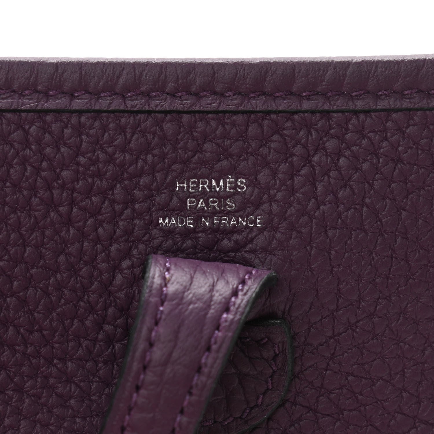 Hermes Taurillon Clemence Amazone Evelyne TPM Cassis Rouge Grenat 6 of 10