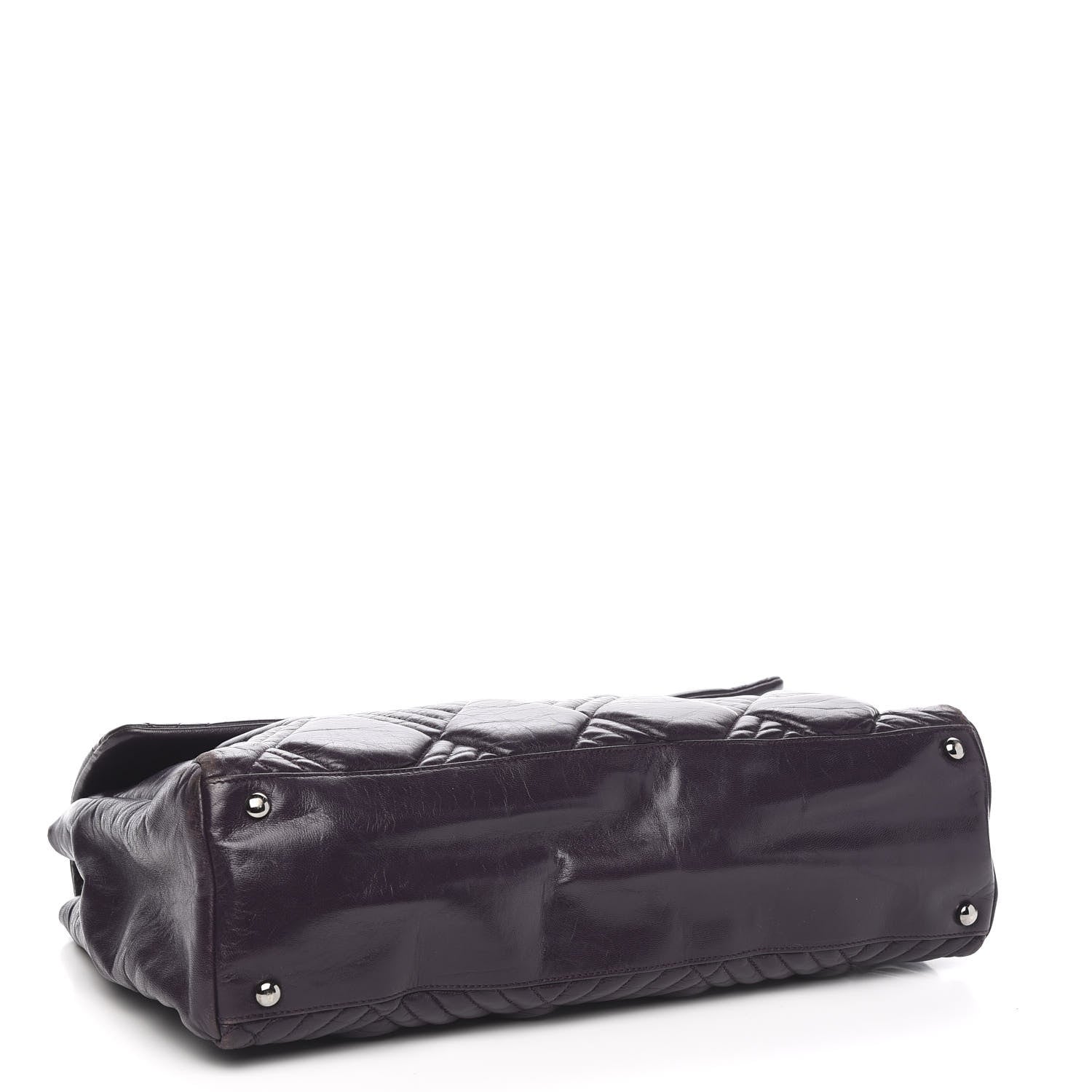 Chanel Lambskin In and Out Maxi Flap Purple 3 of 9