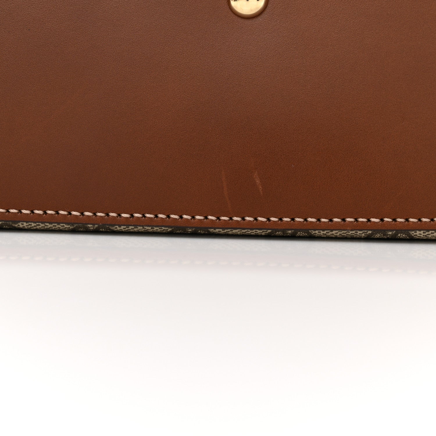 Gucci GG Supreme Monogram Linea A Foldover Tote Brown 14 of 16