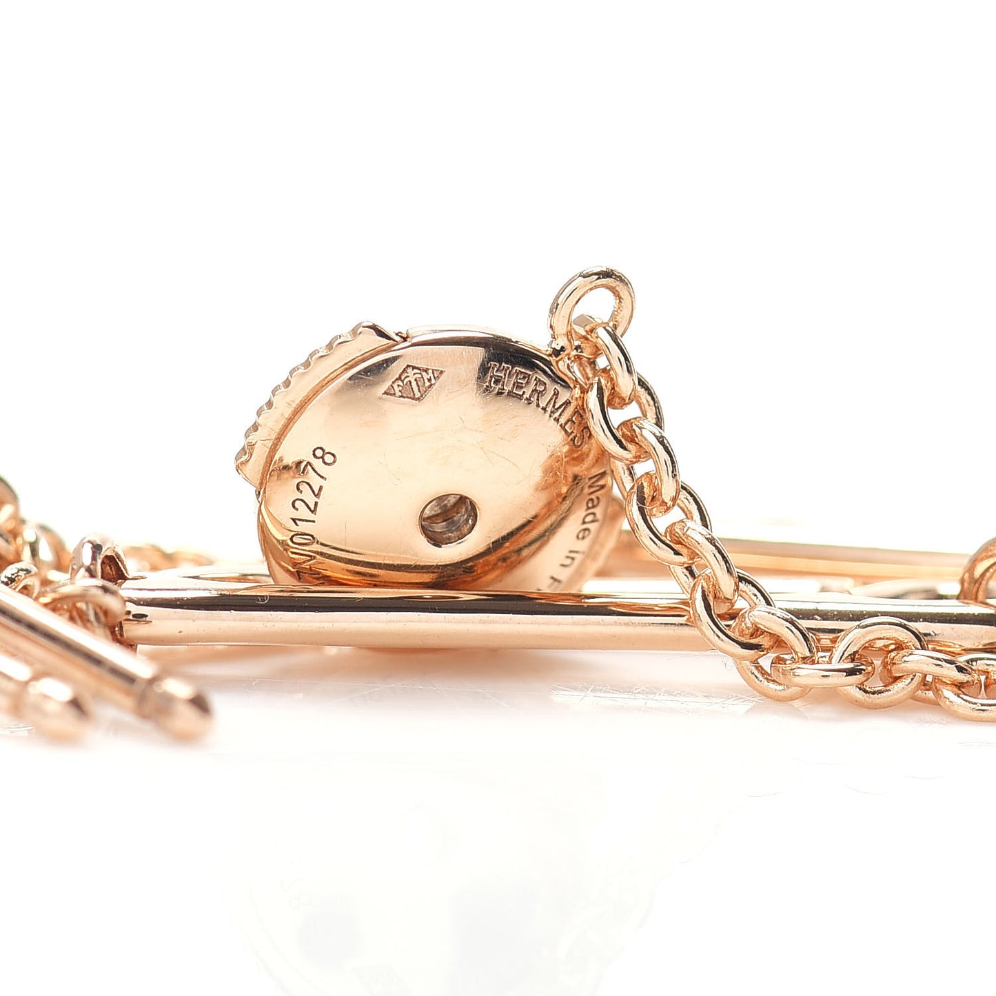 18K Rose Gold TPM Chaine D'Ancre Punk Earrings