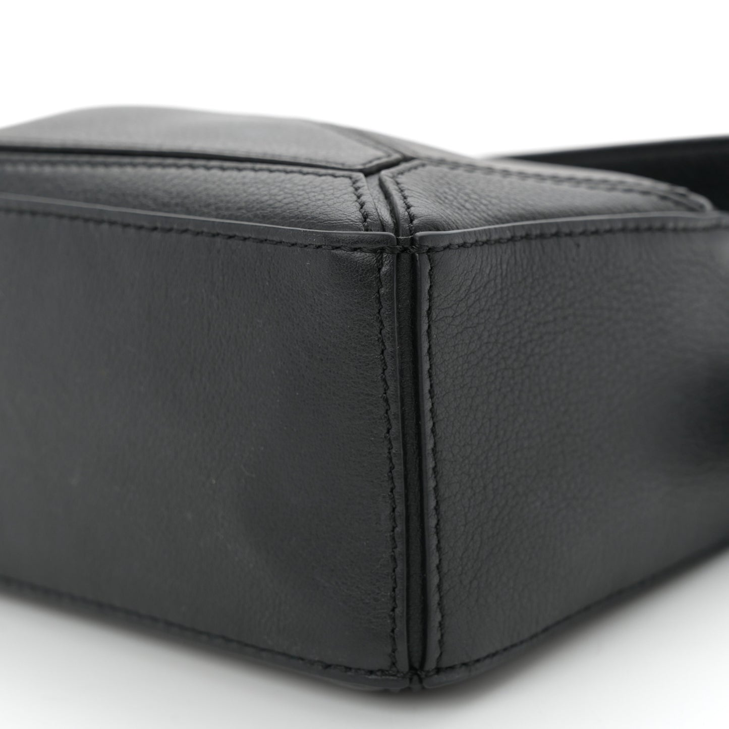 Calfskin Mini Puzzle Bag Black