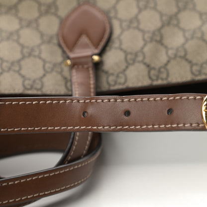 Gucci Soft GG Supreme Monogram Medium Crossbody Tote Beige Cuir 11 of 11