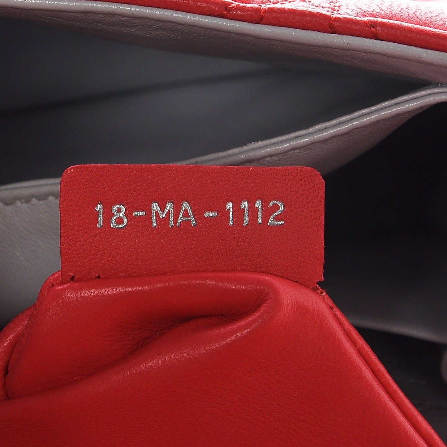 Lambskin Cannage Large Miss Dior Flap Coral