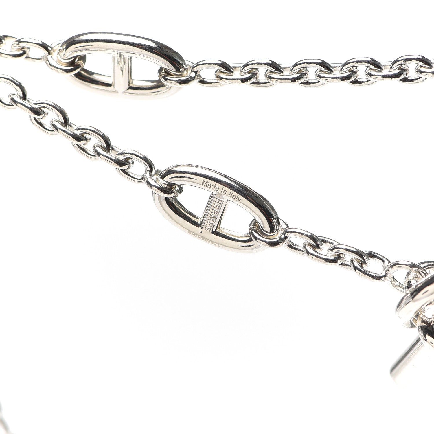 Hermes Sterling Silver Farandole Necklace 120 4 of 5