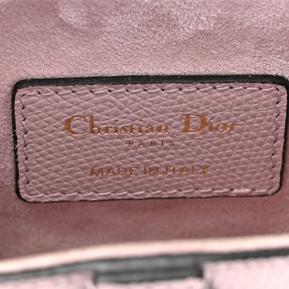 Christian Dior Grained Calfskin Mini Saddle Bag Light Pink 6 of 14