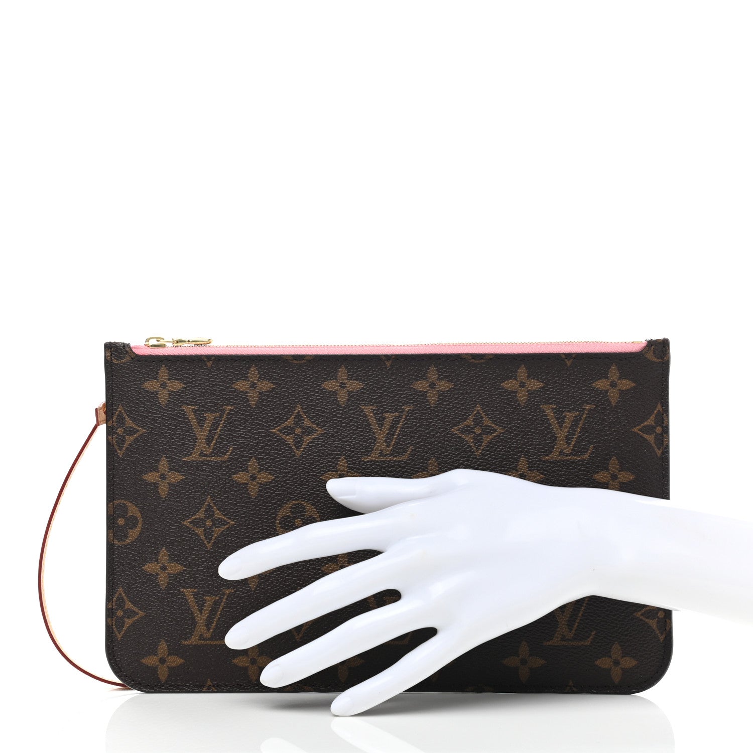 Louis Vuitton Monogram Neverfull MM GM Pochette Sugar Pink 2 of 8