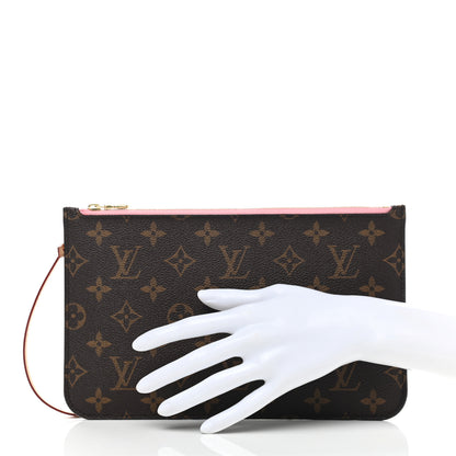 Louis Vuitton Monogram Neverfull MM GM Pochette Sugar Pink 2 of 8