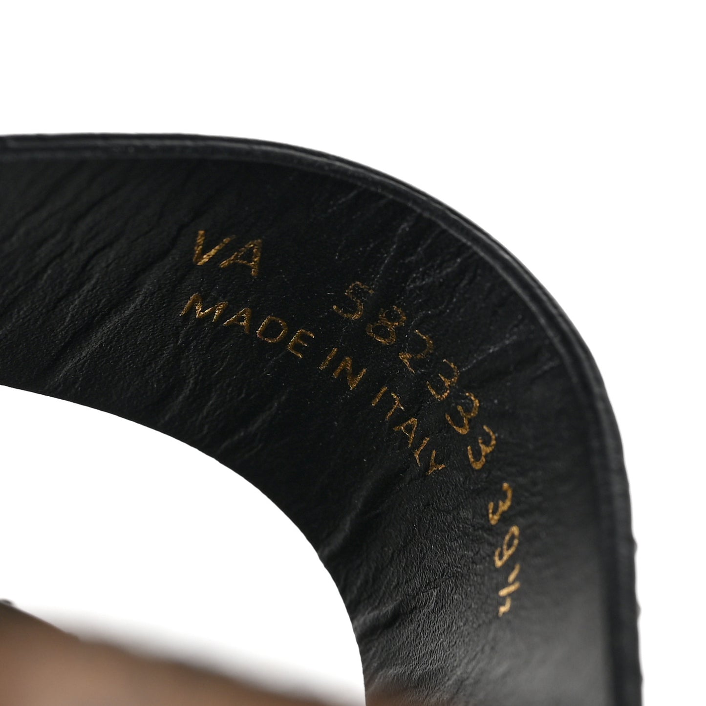 Calfskin Studded Jimmy Cross Slides 39.5 Black