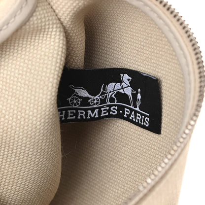 Hermes Military Toile Vache Hunter Herbag Zip 31 PM Beton Naturel 8 of 14
