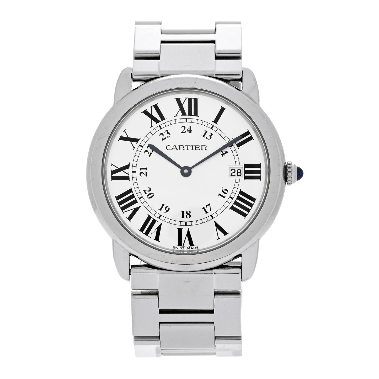 Stainless Steel 36mm Ronde Solo Quartz Watch