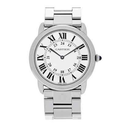 Cartier Stainless Steel 36mm Ronde Solo Quartz Watch 1 of 4
