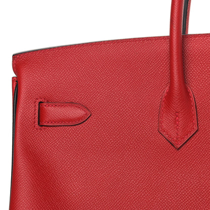 Hermes Epsom Horseshoe Birkin 40 Rouge Casaque Black 8 of 37