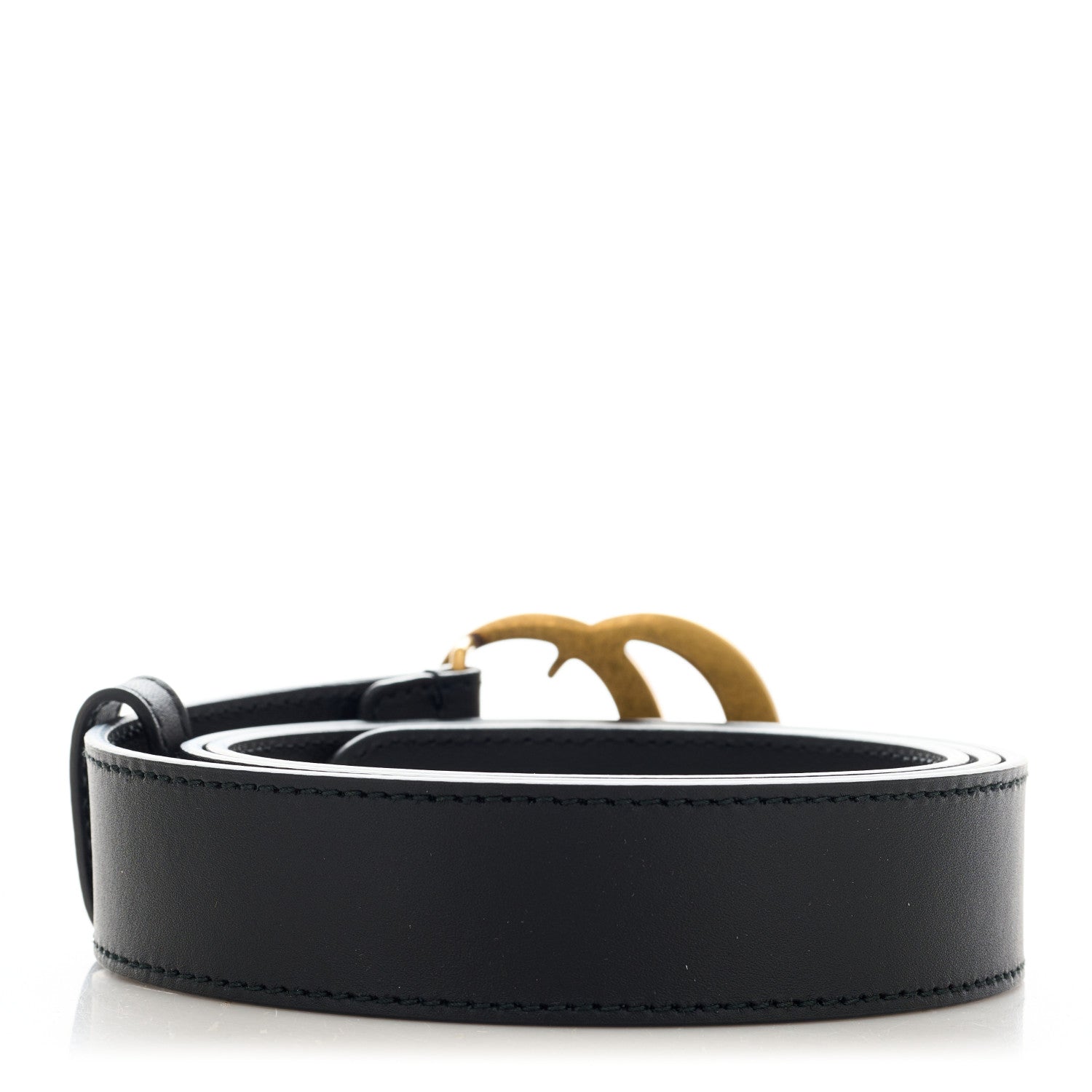 Gucci Calfskin Double G 30mm Belt 95 38 Black 2 of 5