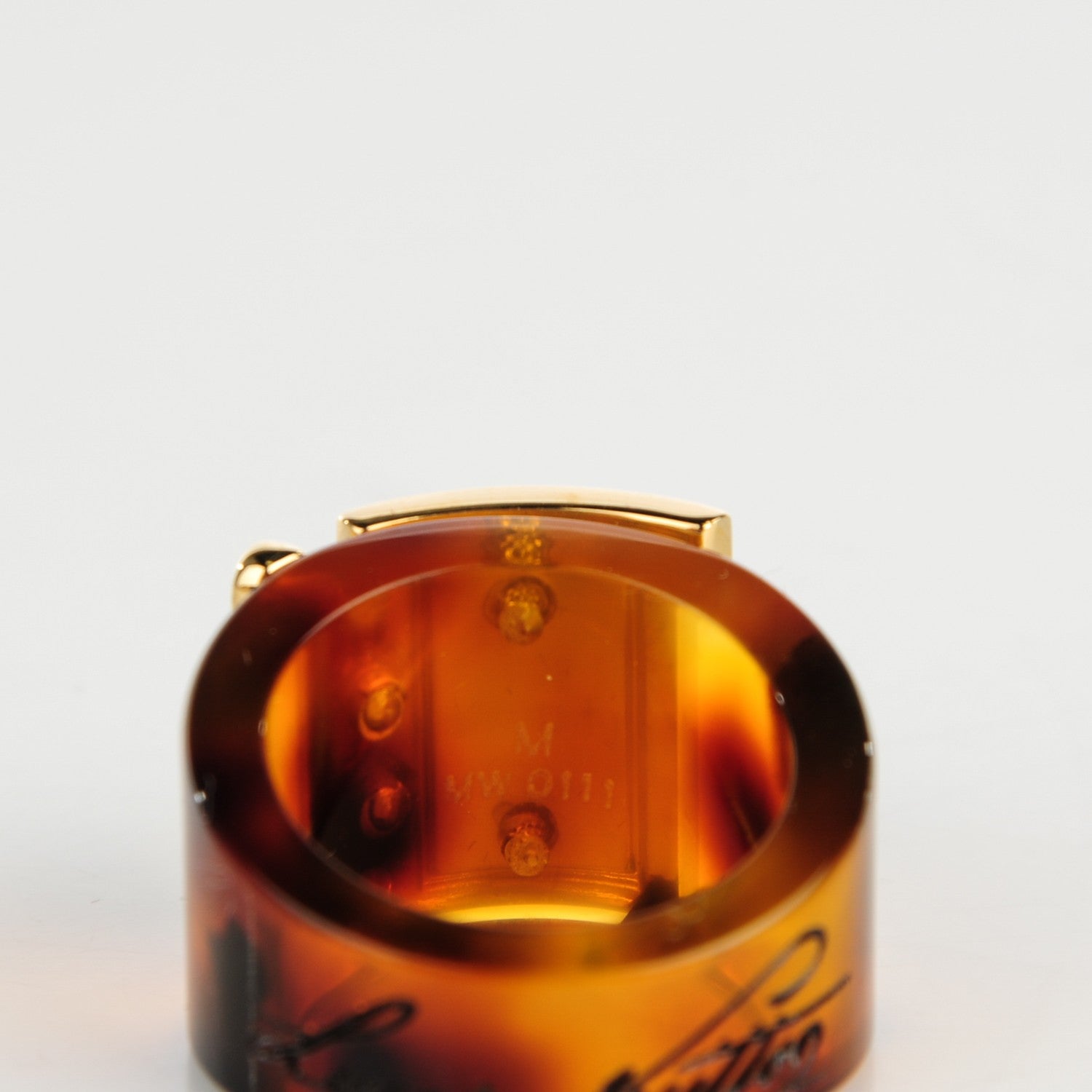 Louis Vuitton Lock Me Ring M Ecaille 4 of 6