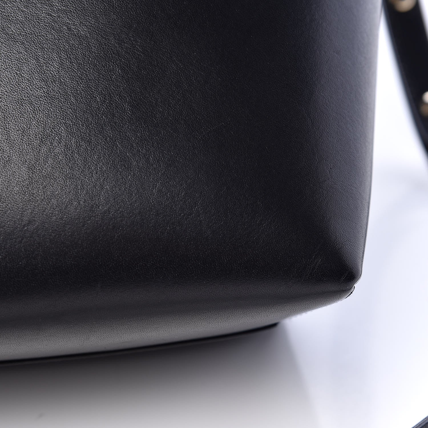 Mansur Gavriel Vegetable Tanned Calfskin Mini Bucket Bag Black Royal 16 of 20