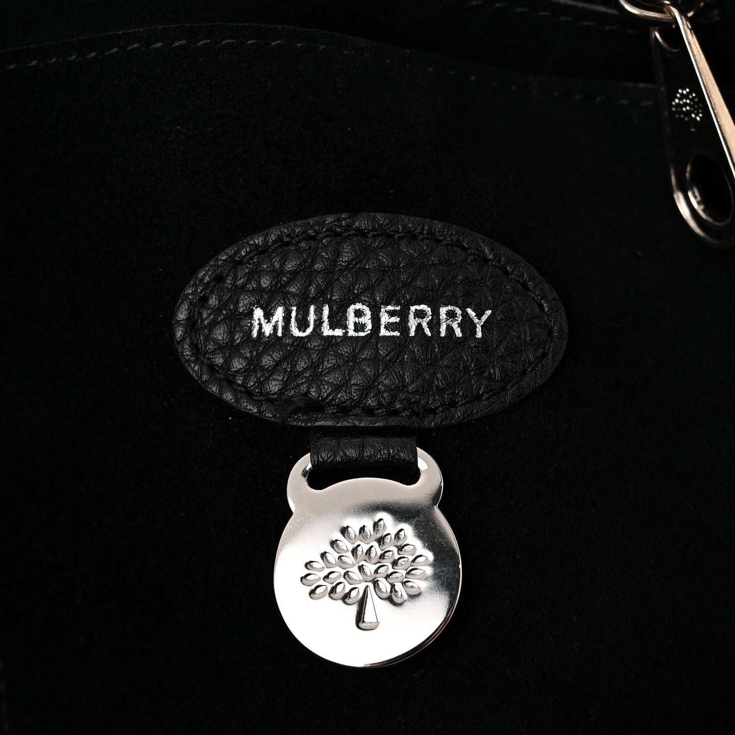 Mulberry Small Classic Grain Bayswater Black 6 of 10