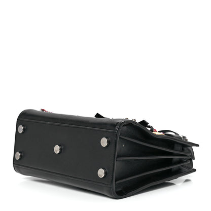 Saint Laurent Calfskin Crystal Embellished Nano Sac de Jour Black 10 of 12