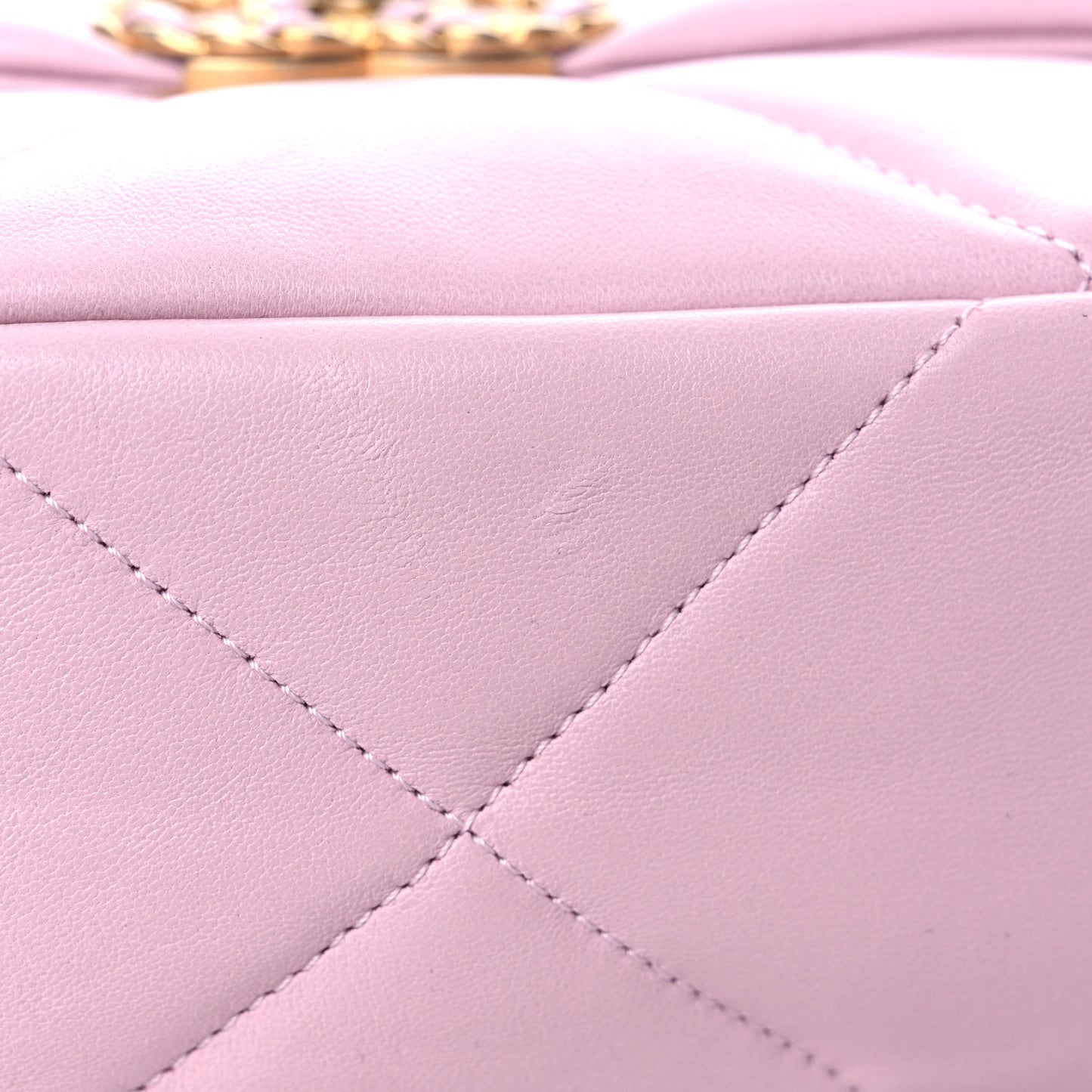 Lambskin Quilted Medium Chanel 19 Flap Light Pink
