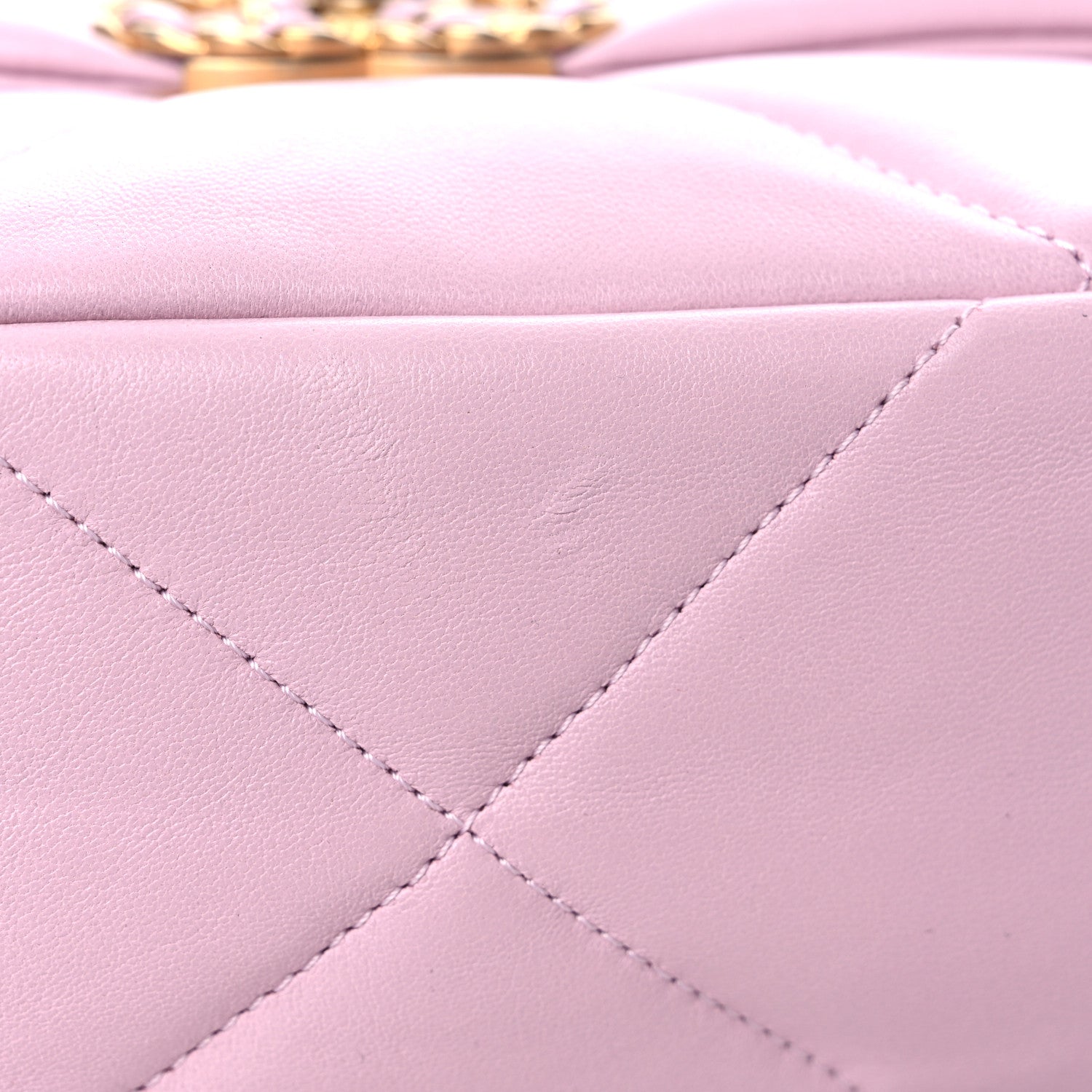 Chanel Lambskin Quilted Medium Chanel 19 Flap Light Pink 10 of 10