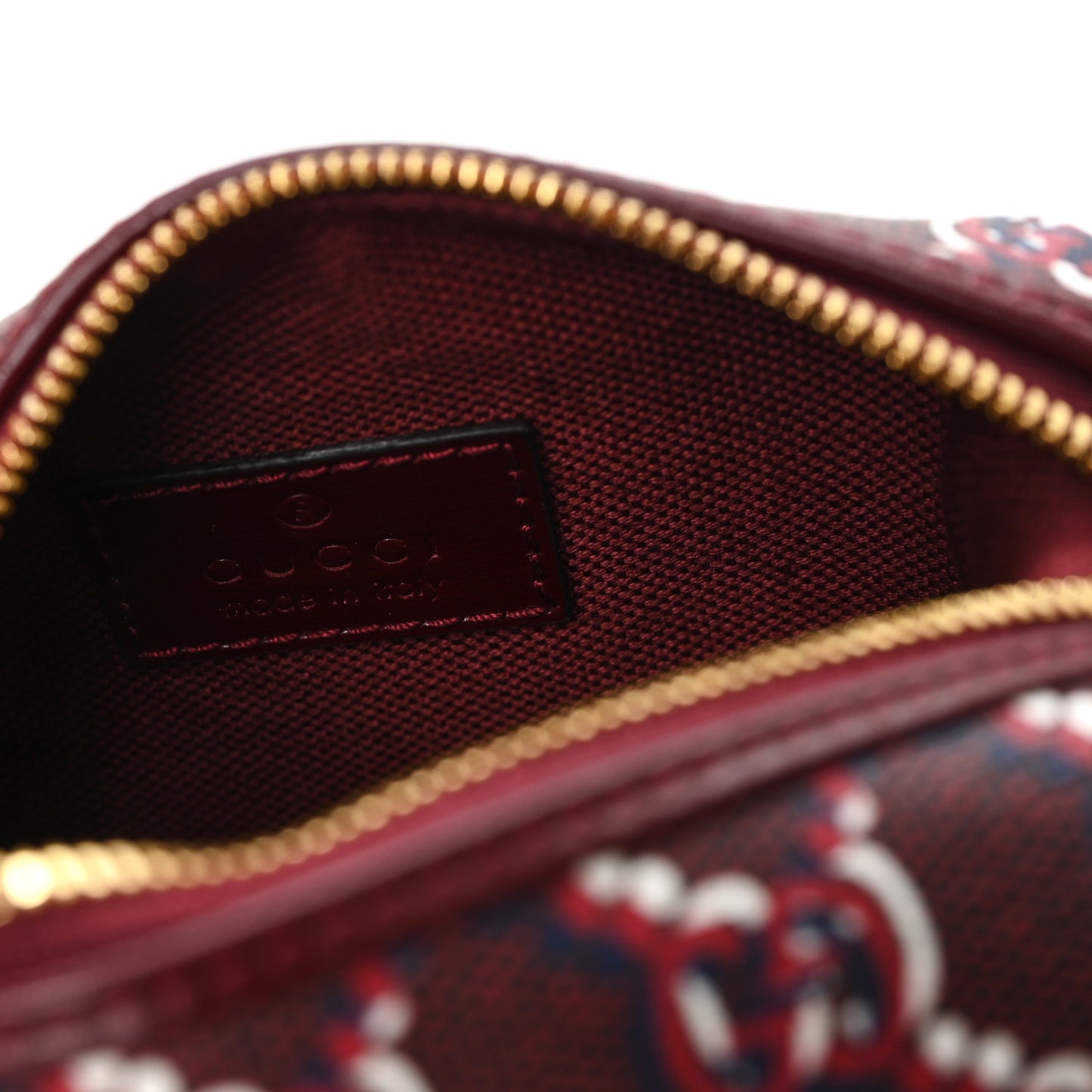 GG Supreme Shadow Toiletry Pouch Rosso Ancora Red