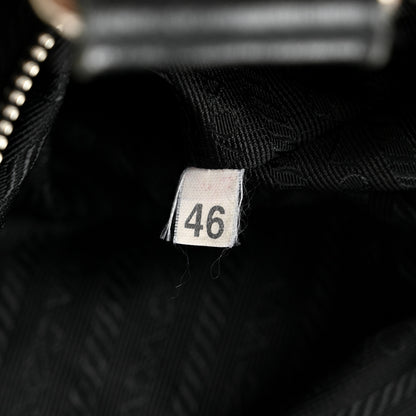 Prada Tessuto Nylon Moon Shoulder Bag Black 7 of 15
