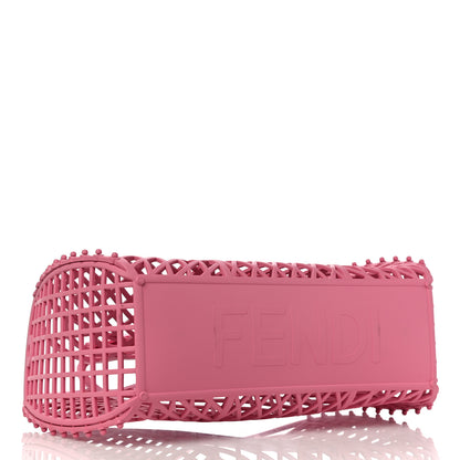 Fendi Recycled Plastic Vitello Liberty Matte Small Fendi Basket Rosa 4 of 13