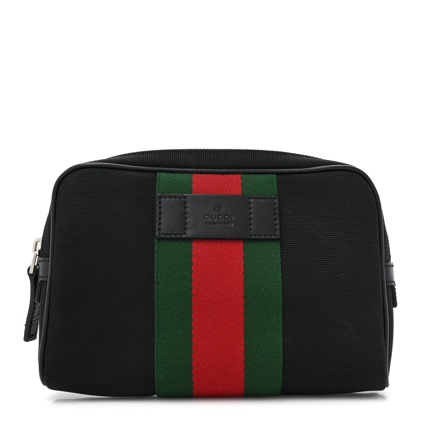 Canvas Web Slim Belt Bag Black